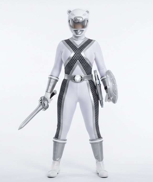 white ranger suit